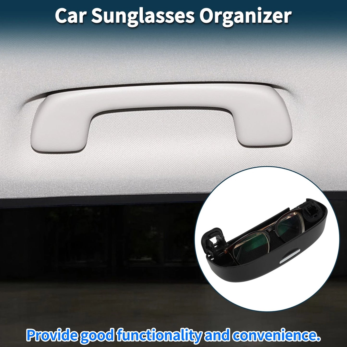 Set of 1 Car Sunglasses Case for Toyota C-HR (2016–2023) Eyeglasses Holder