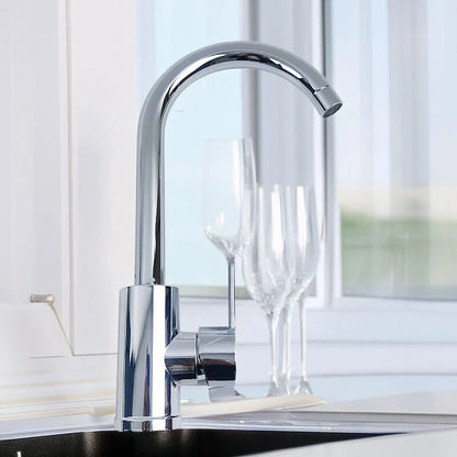 Durable Hot&Cold Stainless Steel Faucet Sink Mixer Sprayer Single-Handle