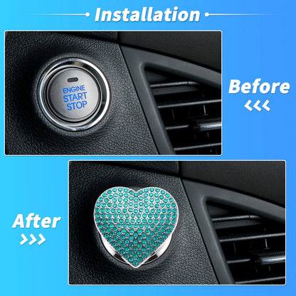 Control Switch Knob Button Cover Trim Ring for Universal (4 x 4.5 cm) Light Blue