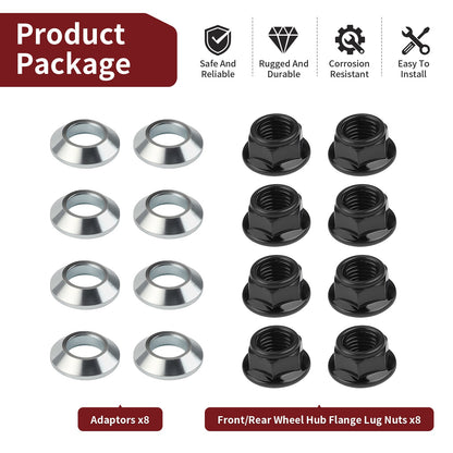 16pcs Lug Nuts for Honda TRX400EX TRX400X TRX450R TRX450ER TRX700XX (2000–2014)