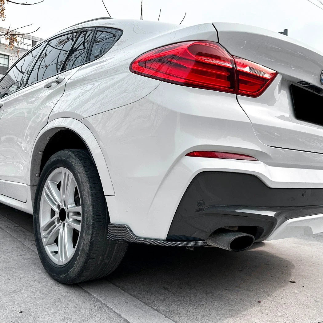 Rear Bumper Side Corner Splitter Aporn Spats for BMW X4 (2014–2018)