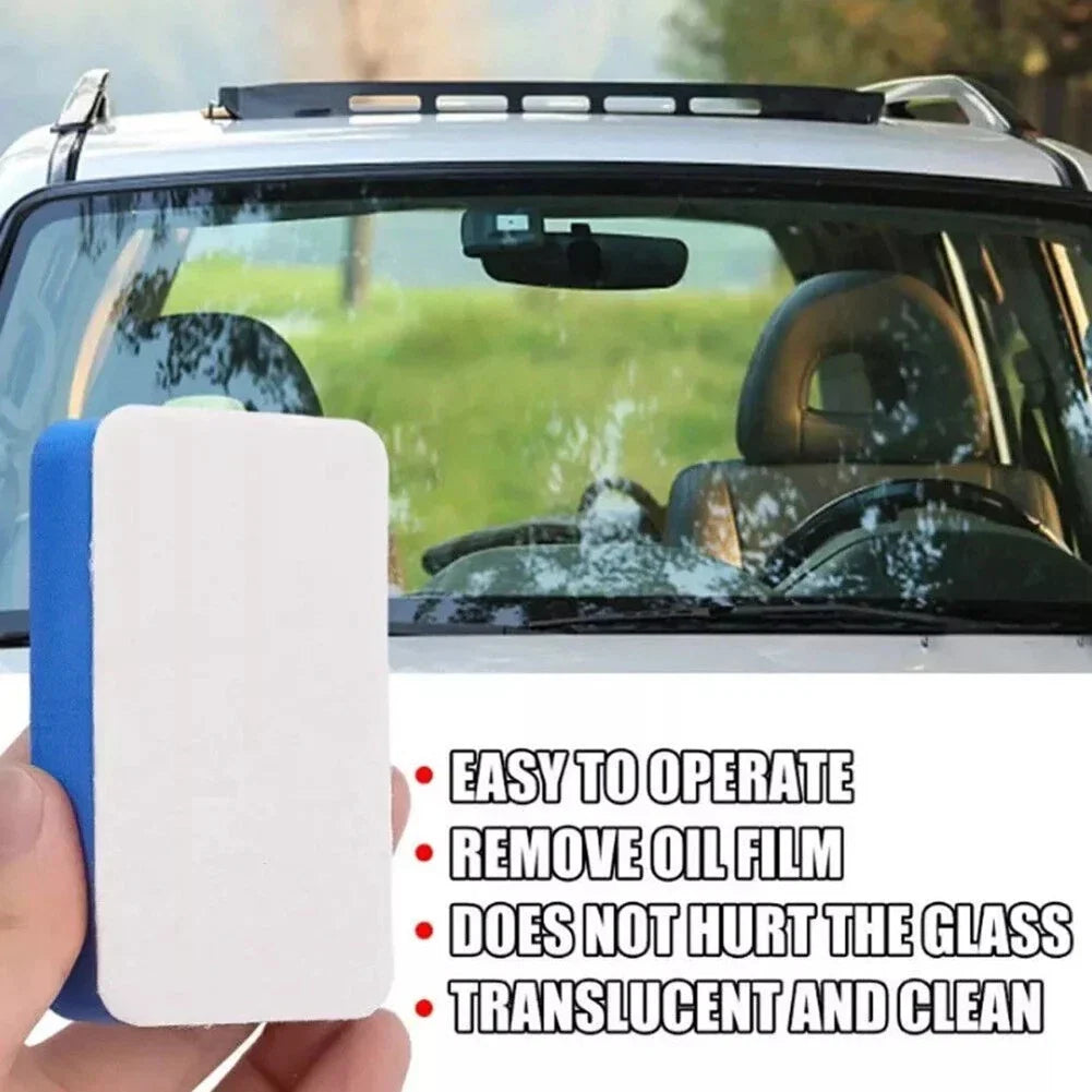Car Windshield Polishing Sponge Cleaning Felt Brush for Oil Film Removal