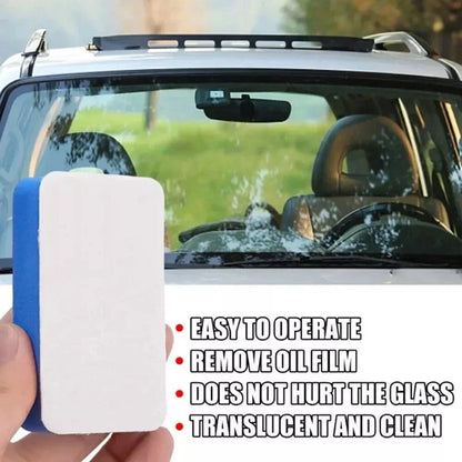 Car Windshield Polishing Sponge Cleaning Felt Brush for Oil Film Removal