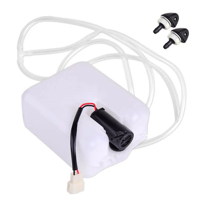 Windshield Washer Reservoir Tank w/ 12V Pump for Universal Car