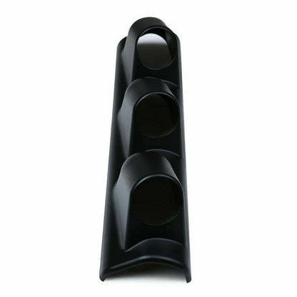 A-Pillar Pod 3 x Triple Gauge Holder for Car 52mm Bendable Black