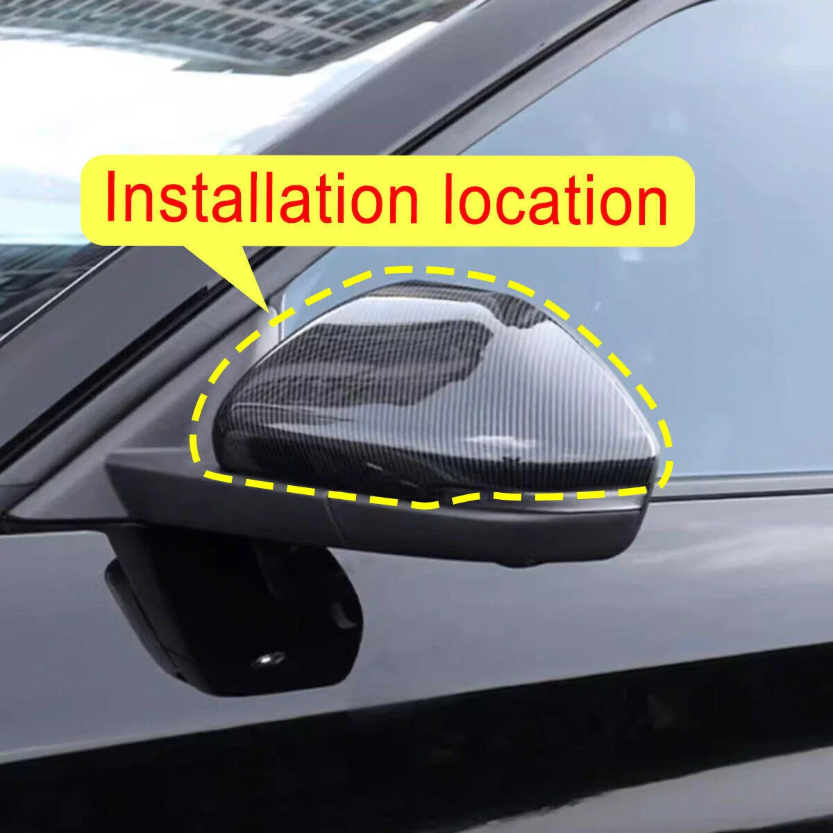 Rear Side View Mirror Cover Trim for Ford Escape Kuga (2020–2025)