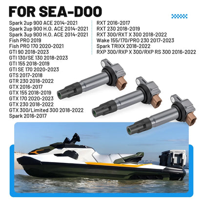 3 x Ignition Coils for Sea-Doo GTI GTS GTX RXP RXT