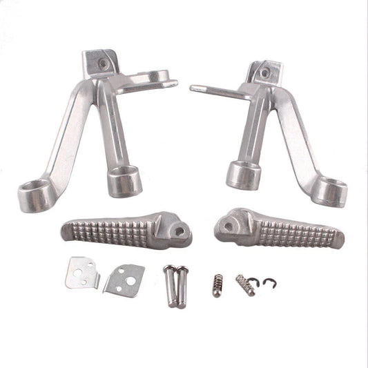 Passenger Rear Footpegs Footrests Brackets for Suzuki GSXR1000 (2003-2004)