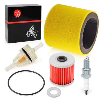 4 x Air Filter Oil Filter Spark Plug for Kawasaki KLF300-C Bayou (1989–2004)