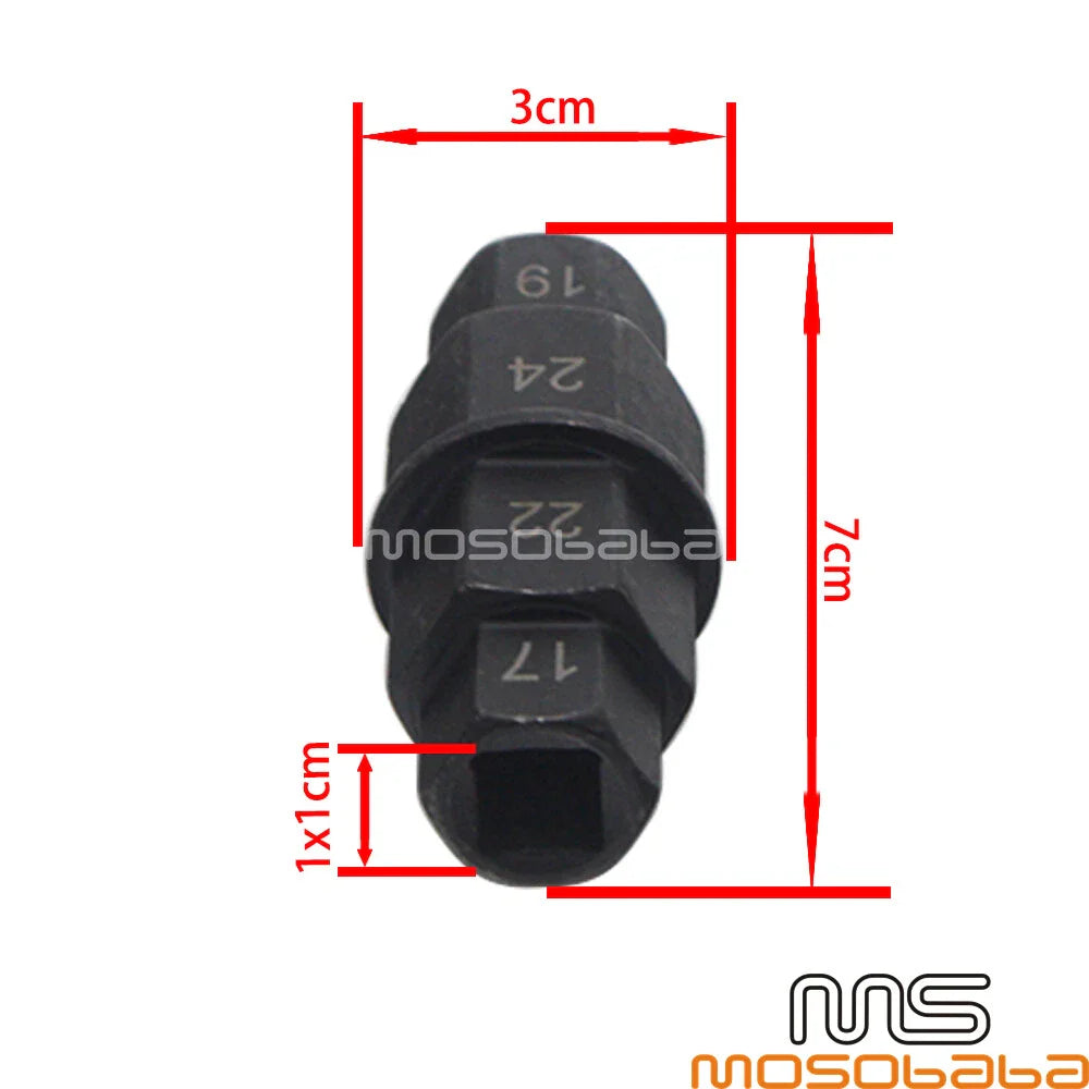 Front Spindle Wheel Removal Tool 17mm 19mm 22mm 24mm for Suzuki Yamaha