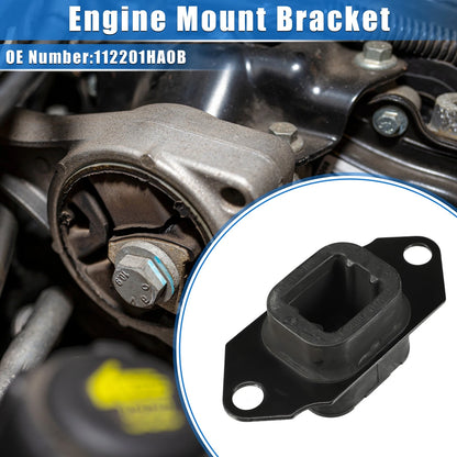 Transmission Mount for Nissan Versa (2012–2019) No. 112201HA0B, Anti Deform, Black