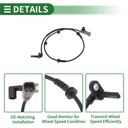 ABS Wheel Speed Sensor No. 96862905 for Chevrolet Sonic (2012–2020) Front Left