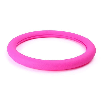 Steering Wheel Cover for Universal Fit (12.99"-14.96") Non-slip Rose Red
