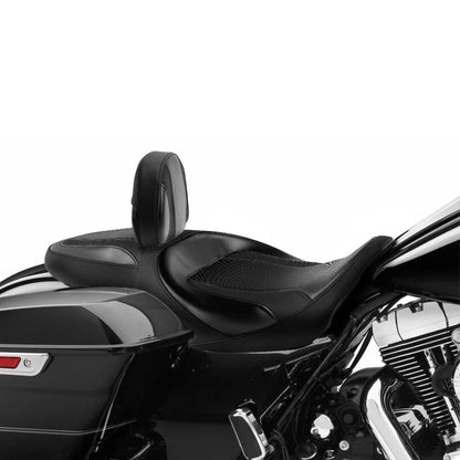 Driver Passenger Seat & Rider Backrest for Harley Electra Road Glide (09-23)