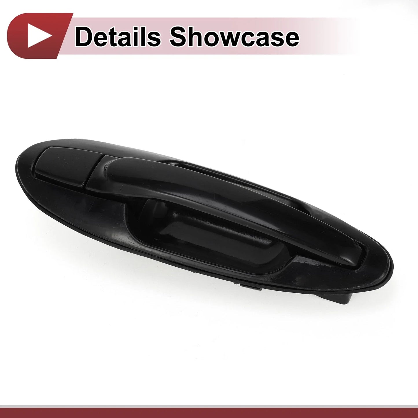 Exterior Door Handle for Hyundai Sonata Rear Right Black ABS (2011-2019)