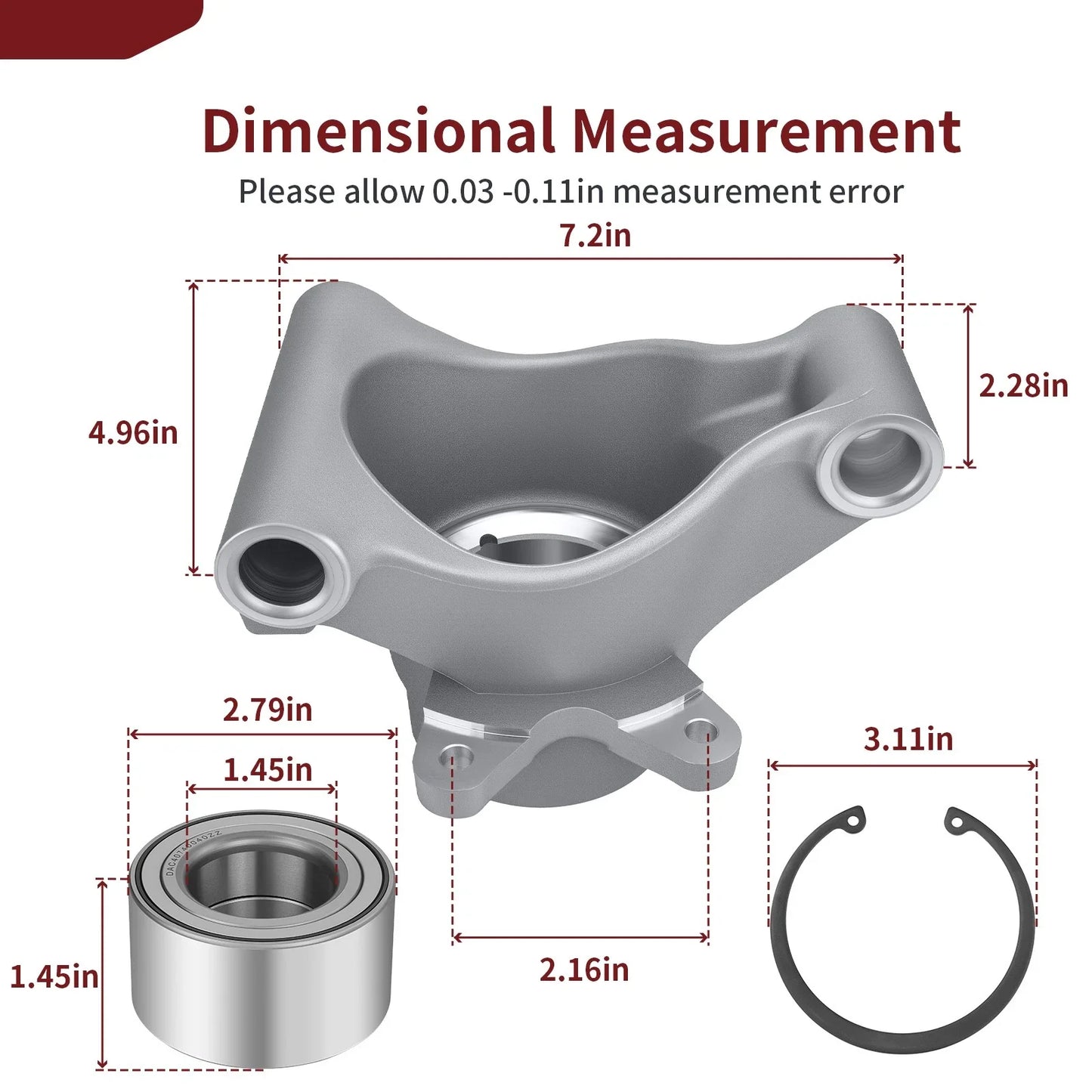 Right-Hand Wheel Carrier Bearing Kit for Polaris Sportsman