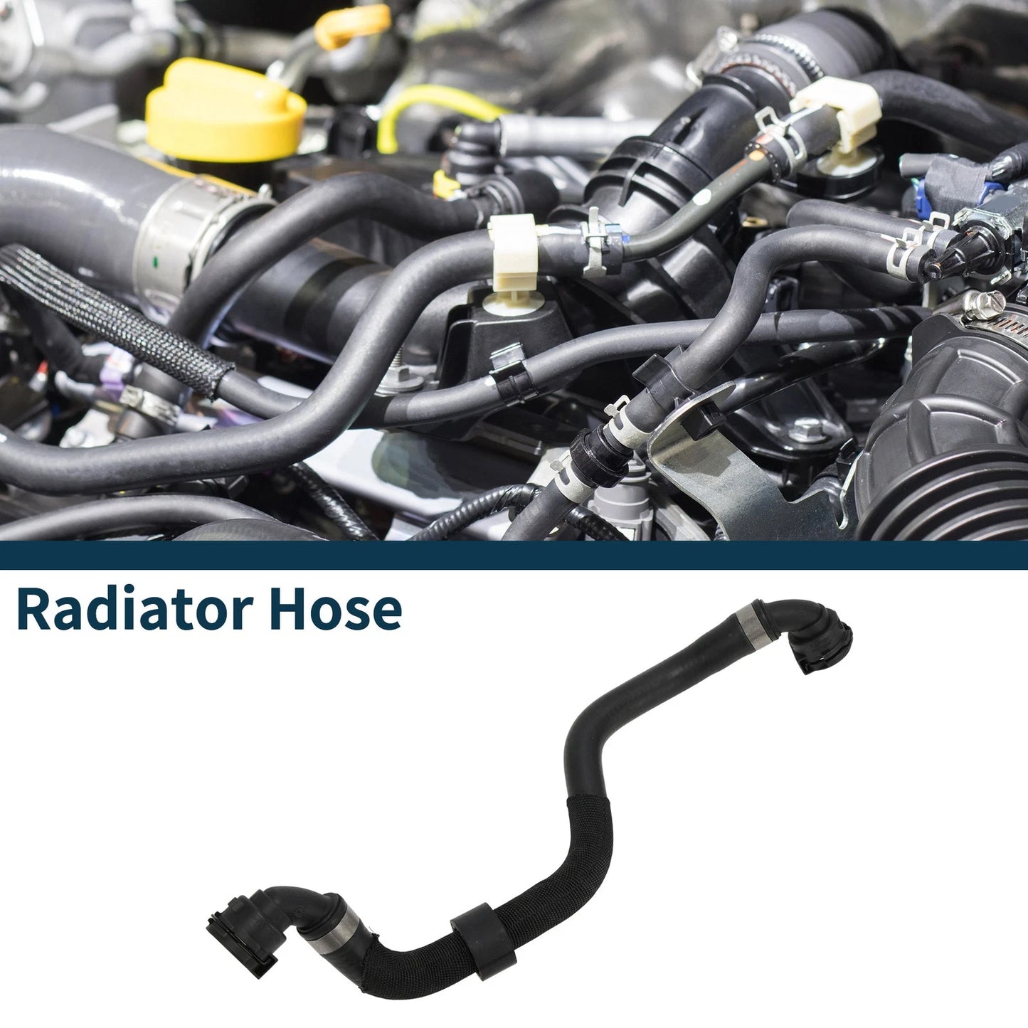 Radiator Hose Heater Hose for BMW X5 (2010) No. 17127576376 Black