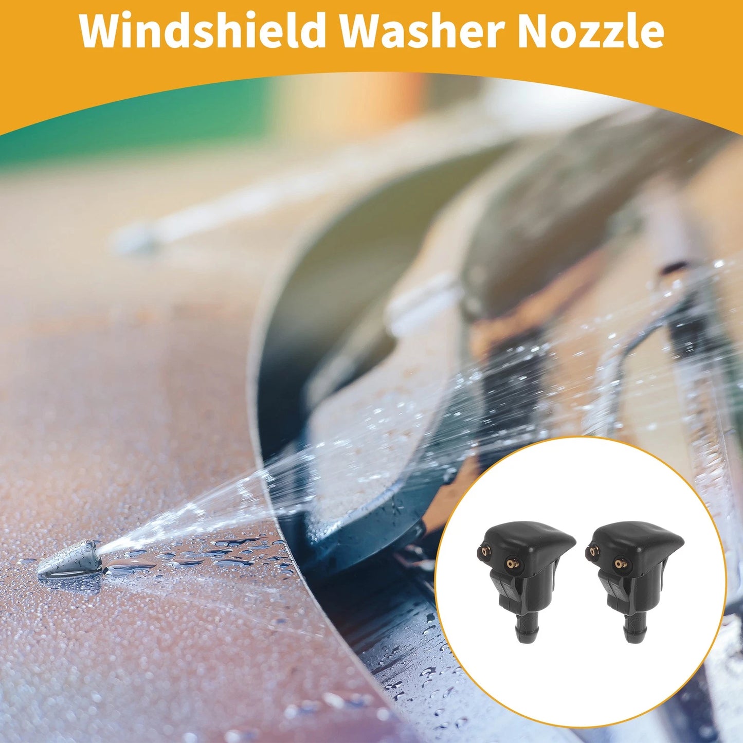 2X Front Windshield Washer Nozzle for Toyota Camry (1997–2001) No. 85381AA010