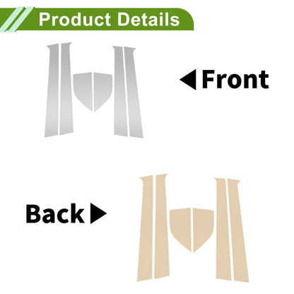 6 Pcs Silver Tone Pillar Window Trim for Chevy Aveo (2002-2006)
