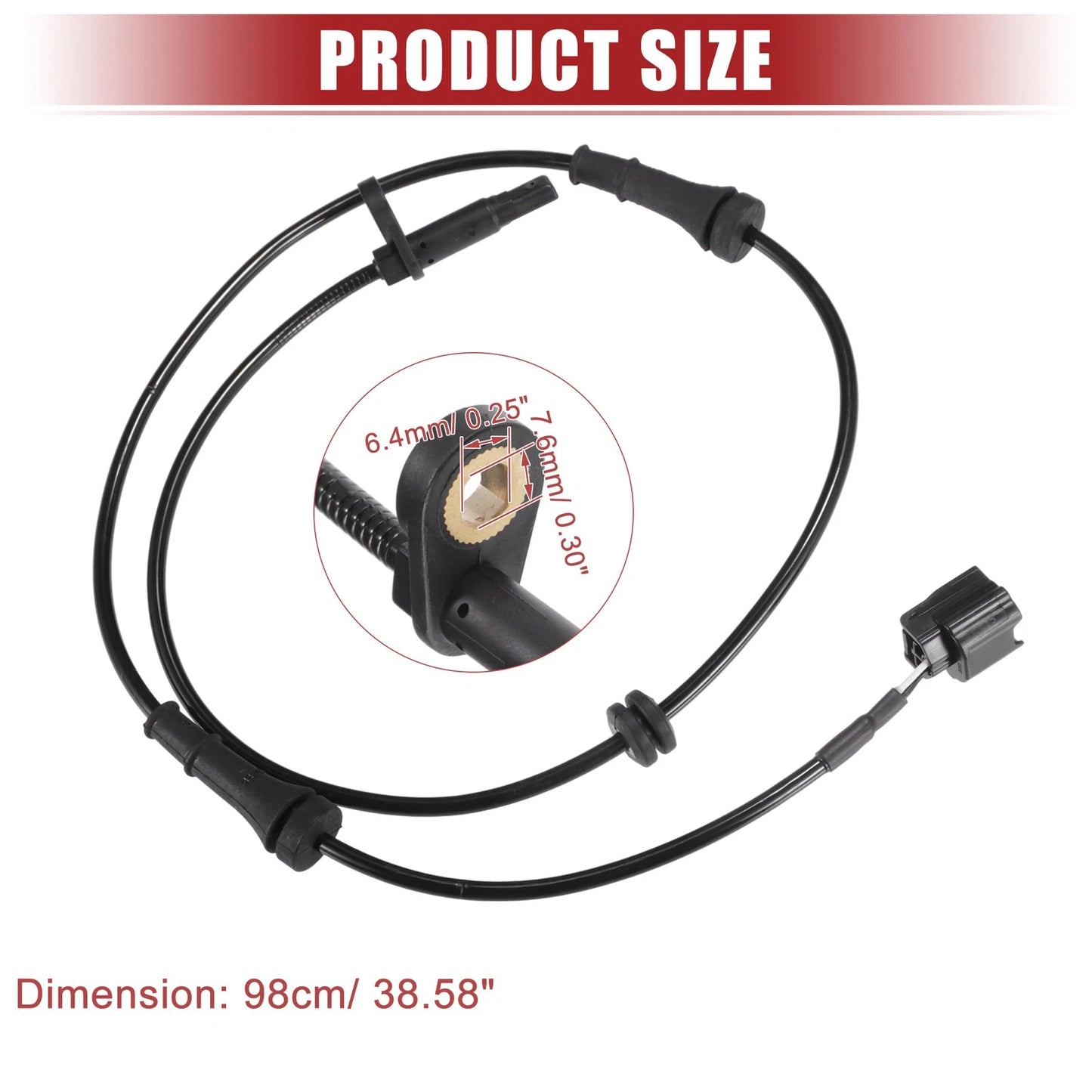 2 Pcs Front ABS Wheel Speed Sensor for Nissan Quest (2011–2017) No. 479101JA0B