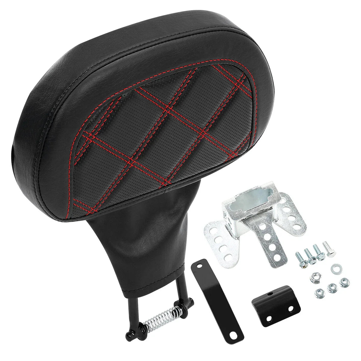 Black Driver Backrest Pad for Harley Touring Road Street Glide FLHX (88-23)