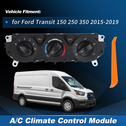 A/C Heater Climate Control Module CK4Z-19980-A for Ford Transit (2015–2019)