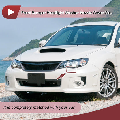 Front Left Washer Nozzle Cover Cap for Subaru Legacy (2010–2014) White