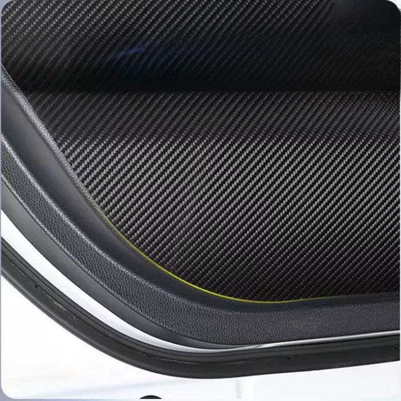 Carbon Leather Inner-Door Anti-Kick Pad Cover Trim for Kia K5 (2021–2025)