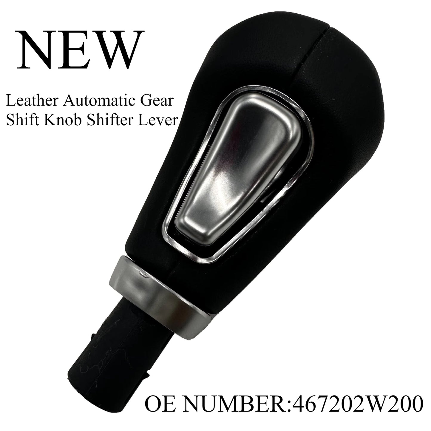 Leather Automatic Gear Shift Knob for Hyundai Tucson (2015–2020)