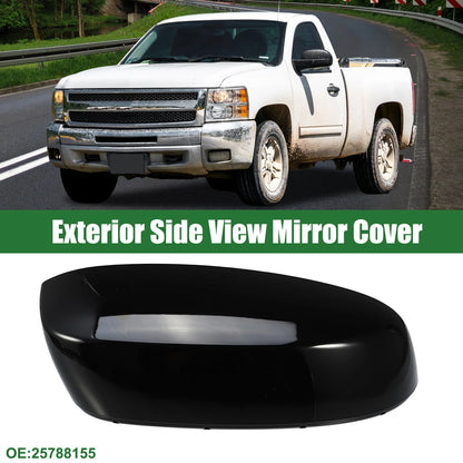 Right Rearview Mirror Cap for Chevrolet Silverado 1500 (No. 25788155) Gloss Black