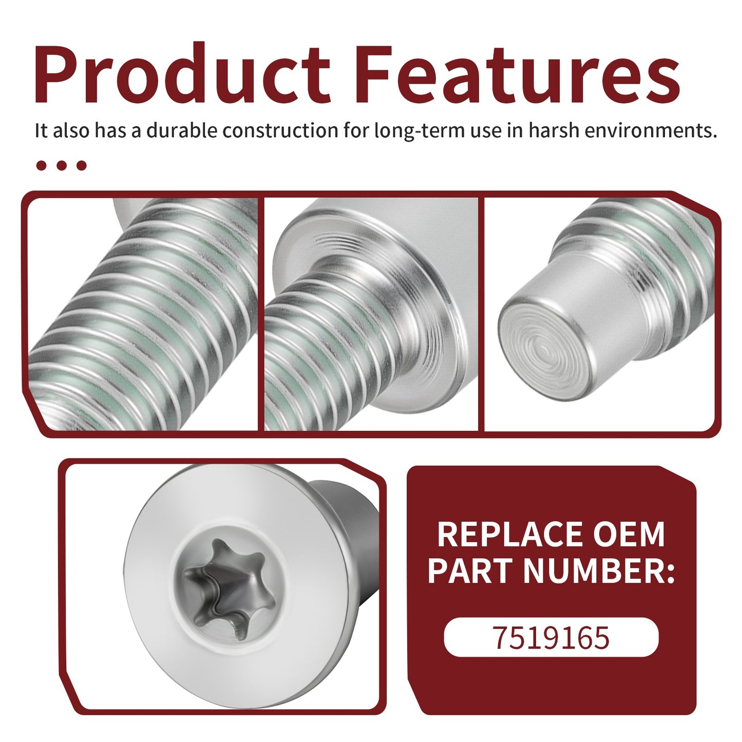 Engine Valve Cover Bolt for Polaris RZR Sportsman Ranger General (2015–2023)