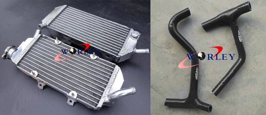 Aluminum Radiator and Hoses for Husqvarna TC449 TE449 TE511 TXC449 TXC511 (2011–2013)