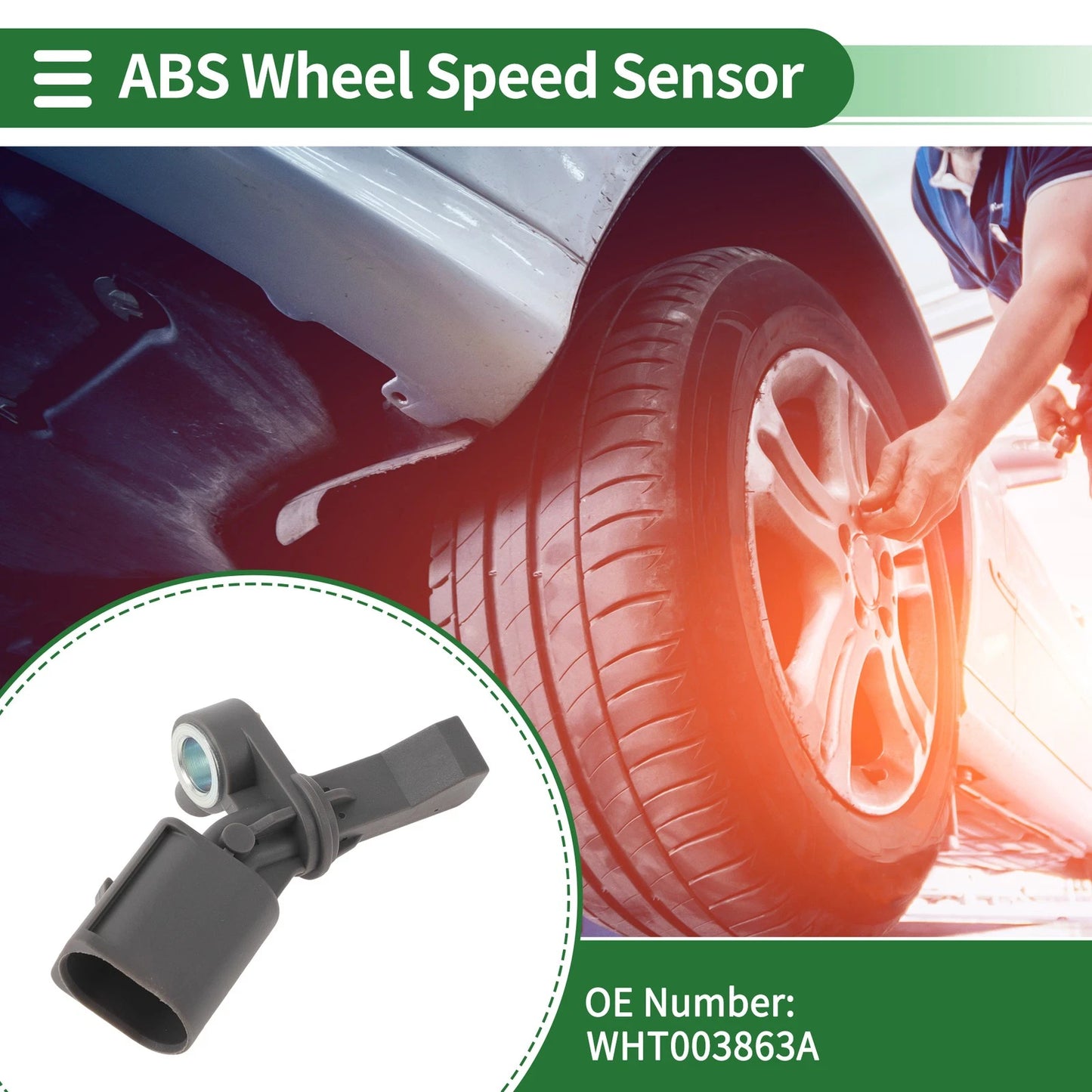 ABS Wheel Speed Sensor No.WHT003863A for Volkswagen T-Cross (2019)