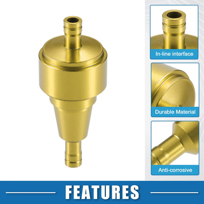 Universal Gas Inline Fuel Filter 6mm OD for ATV UTV (Universal)