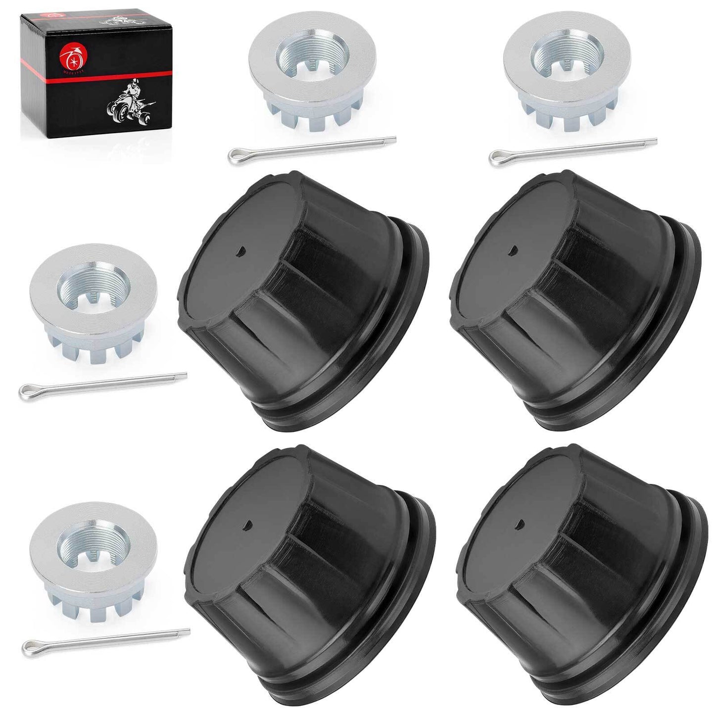 Set of 4 Wheel Center Caps for Honda Rancher 420 TRX420 (2007–2023)