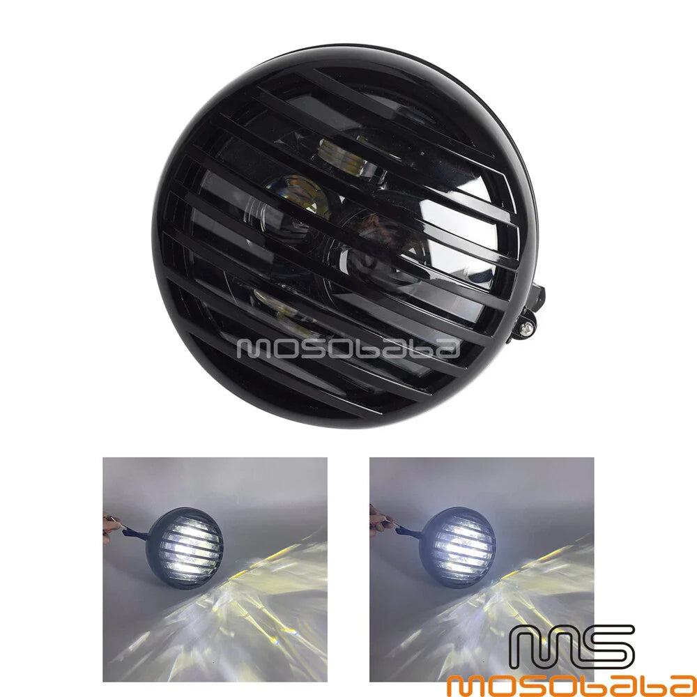 E-Mark LED 8" Projector Headlight for Harley, Honda, Suzuki
