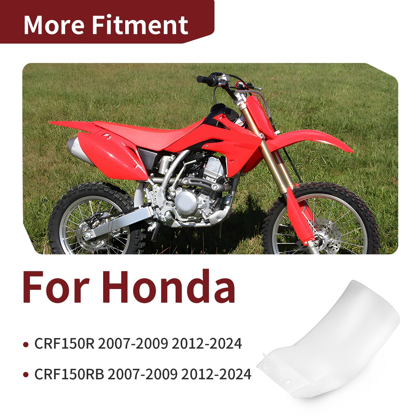 Mud Flap Rear Shock Guard Cover for Honda CRF150R 2007–2024