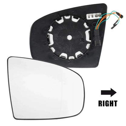 Right Side Heated Mirror Glass Replacement for BMW X5 X6