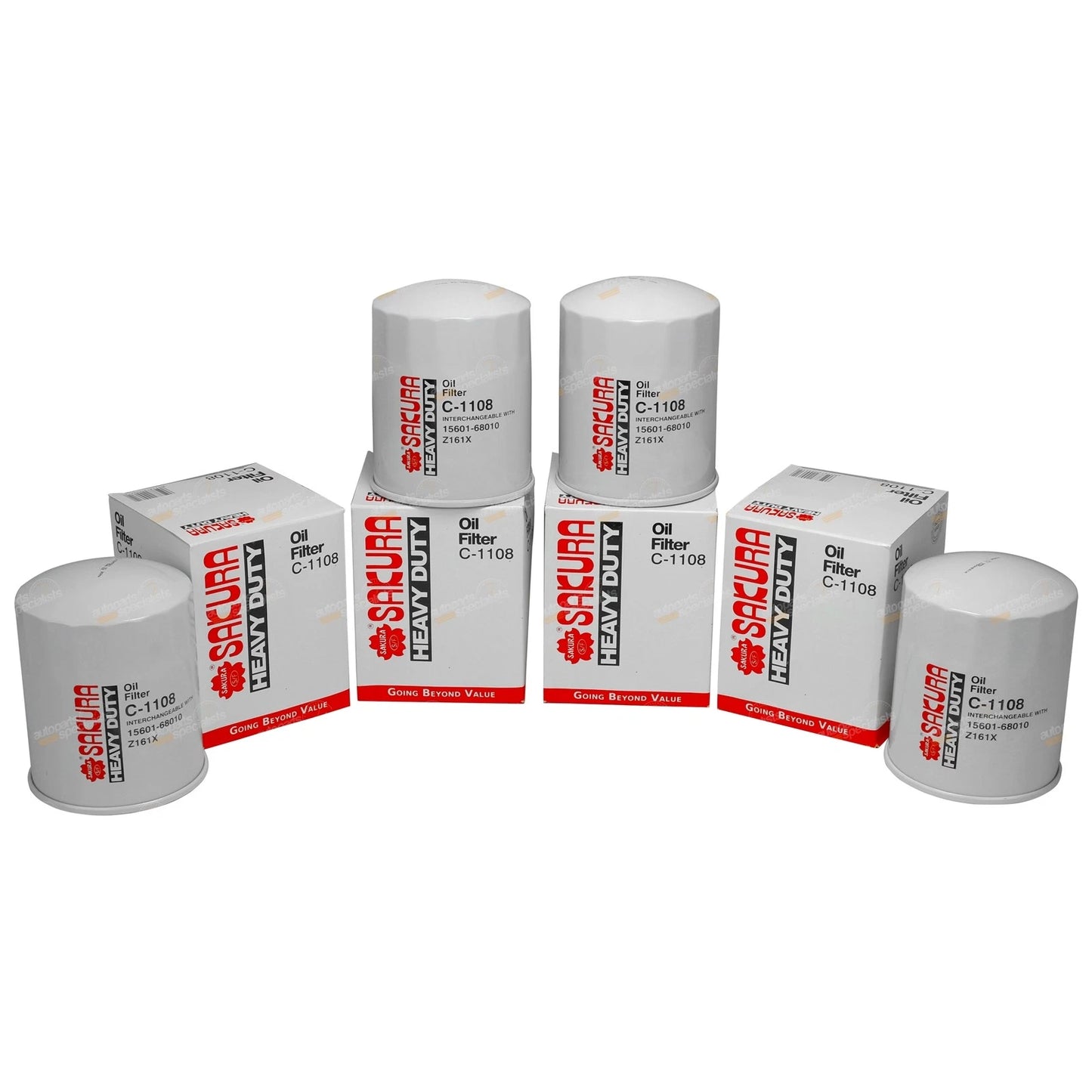 Set of 4 Diesel Oil Filters for Coaster Bus (HB30–HB36)