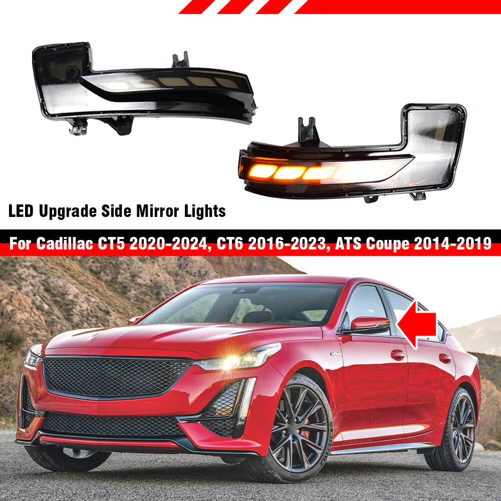 Wing Mirror Turn Signal Light for Cadillac CT5 CT6 ATS