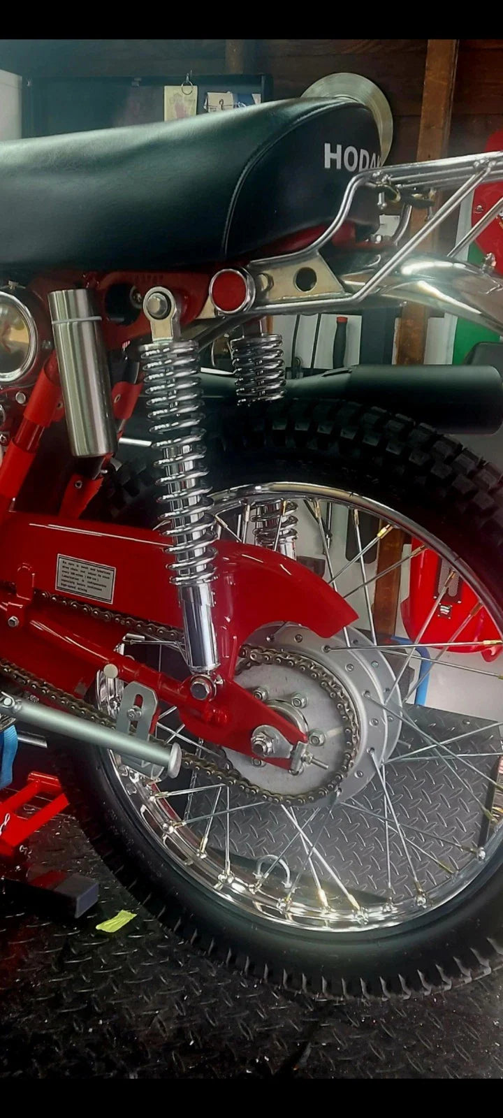 350mm Chrome Shock Absorbers for Honda XL125K