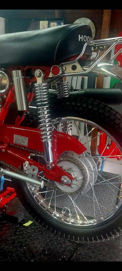 350mm Chrome Shock Absorbers for Honda XL125K