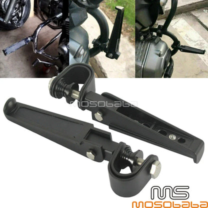 Highway Crash Bar Foot Pegs w/ 1"-1.25" Clamps for Harley-Davidson