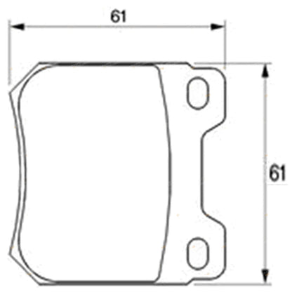 Set of 4 Rear Disc Brake Pads for Holden Vectra JR JS (1997–2002)