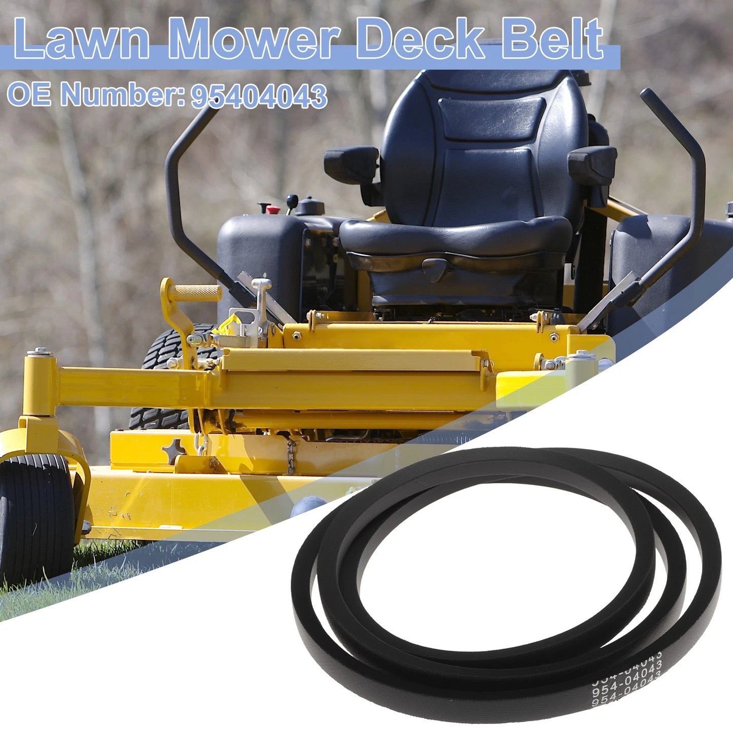 Lawn Mower Deck Belt for Cub Cadet RZT17 RZT42 RZT50 RZT50VT RZT50KH (No.95404043)