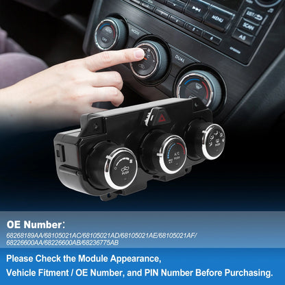 A/C Heater Climate Control Switch Module for Dodge Ram (No. 68268189AA)
