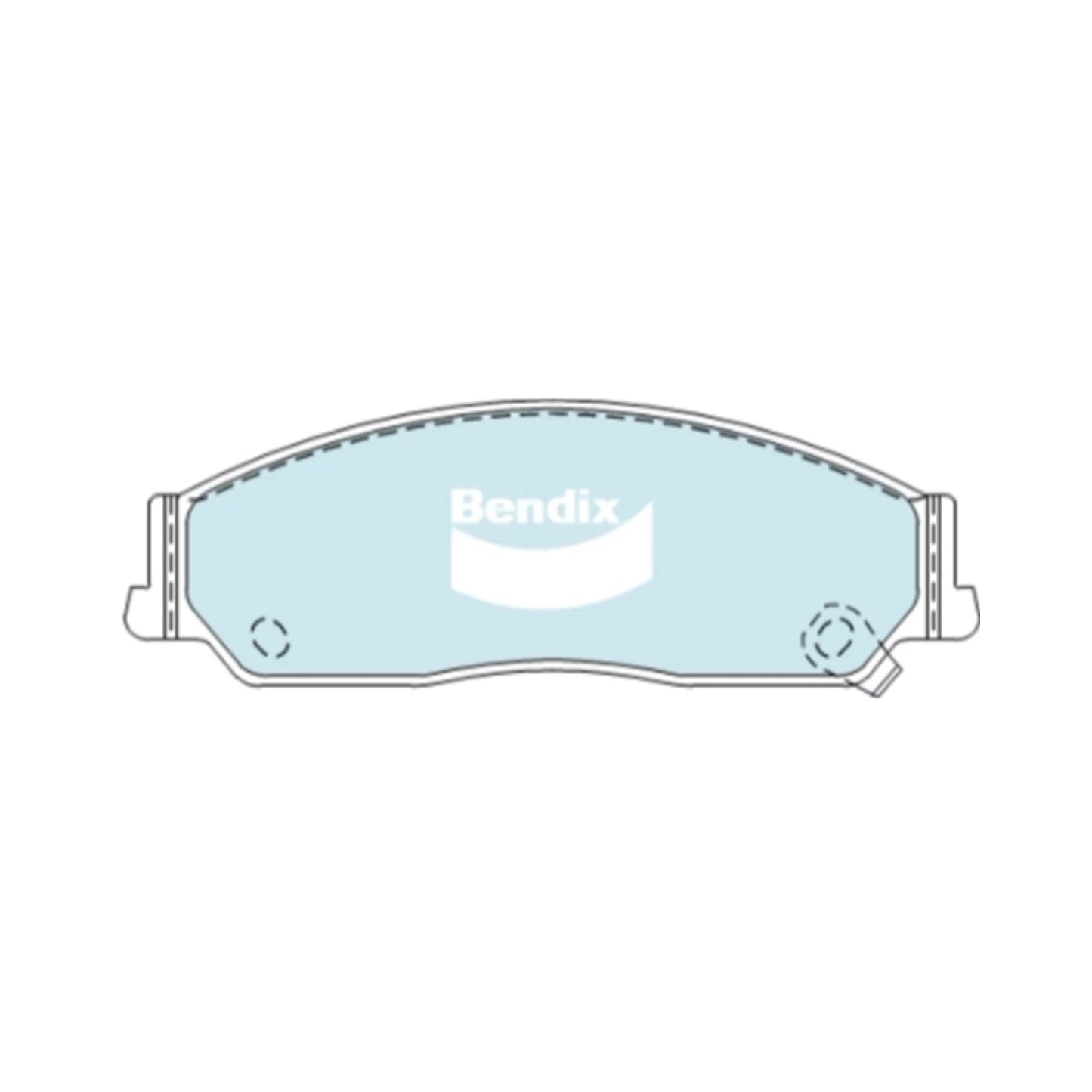 Set of 4 Bendix Front Disc Brake Pads for Toyota Camry (2002–2006)