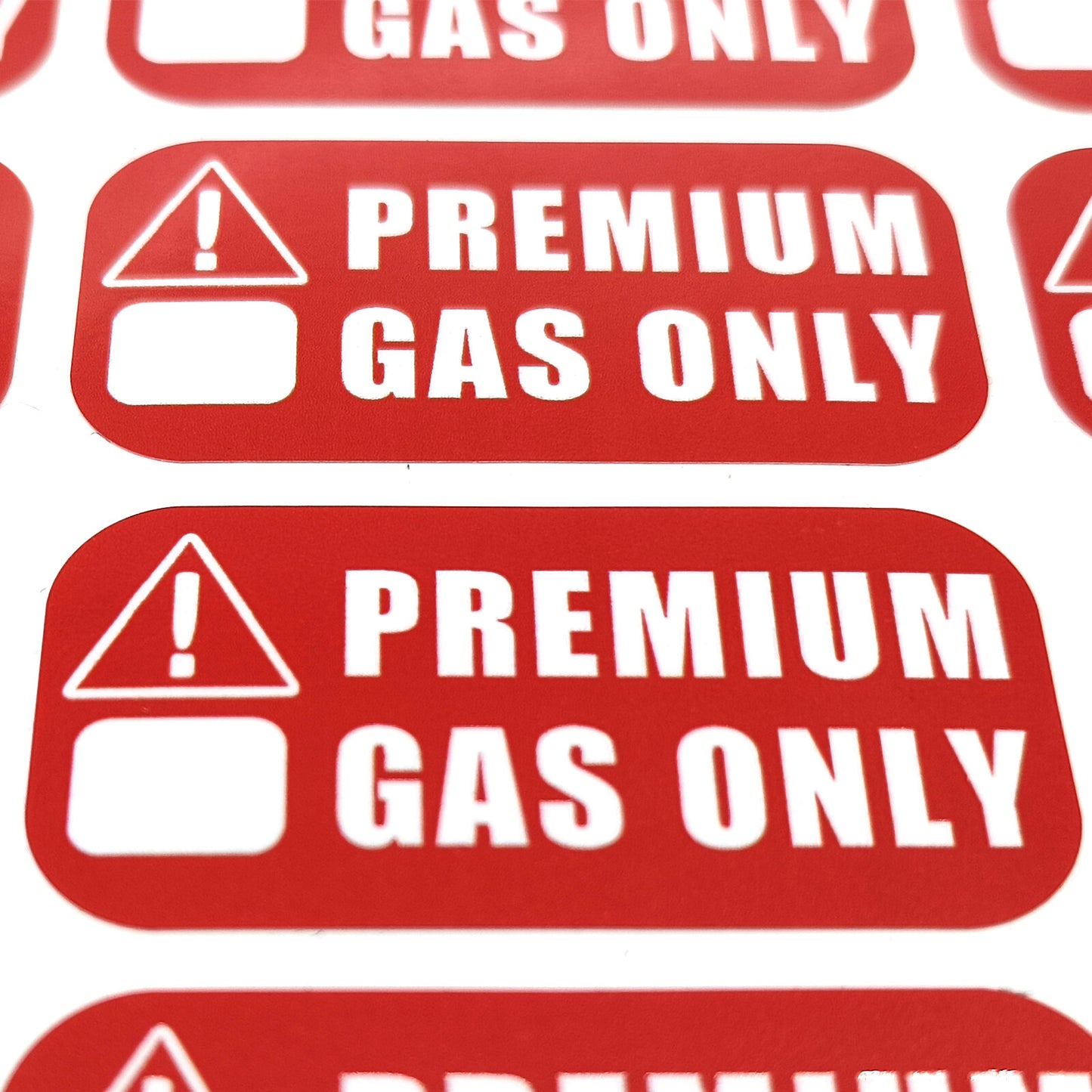 Gas Only Sticker Decal for Vehicle Fuel Tank (Universal Fit)