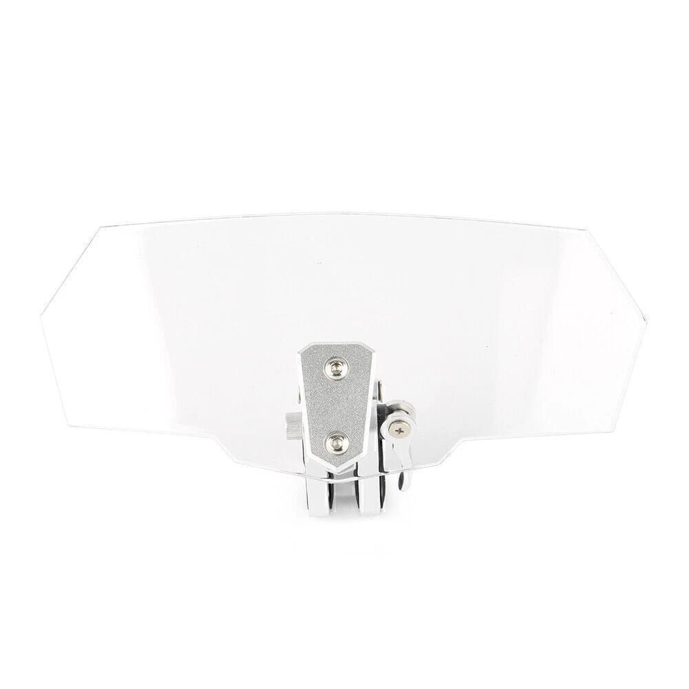 Universal Clip On Clear Windshield Deflector Extension Spoiler