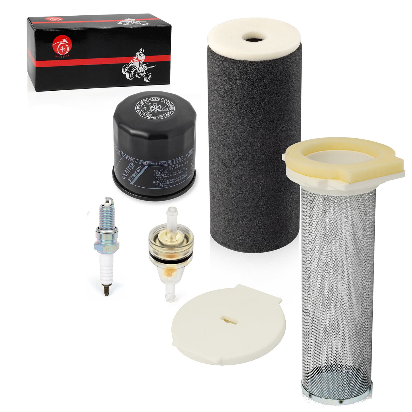 Air Filter Cage Guide Oil Filter Cap Kit for Yamaha Grizzly 660 (2002–2008)